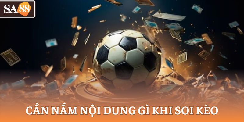 Cần nắm nội dung gì khi soi kèo